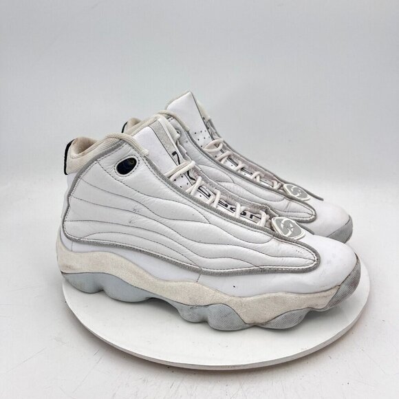 Nike Air Jordan Pro Strong Pure Money Men Size 10.5 DC8418-103 White Silver Shoe - Picture 4 of 13